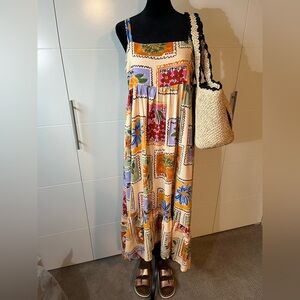 NWT Paper Heart Anthropologie Linen Blend Dress